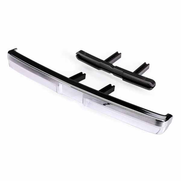 Traxxas Bumper, front (chrome)/ bumper mount (2)/ 3x10 BCS (2)