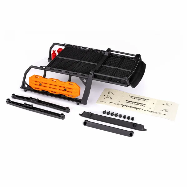 Traxxas Expedition rack, complete (includes traction boards, shovel, axe, jack, fire extinguisher, fuel cans, + mounting hardware) (fits 8111, 8111R, or 8213 series bodies)