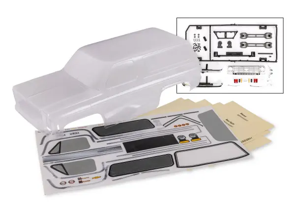 Traxxas Body, Blazer (1979) Clear/ Decals &mdash; image 2 of 2