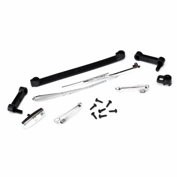 Traxxas Door handles left right rear tailgate/ windshield wipers left right/ retainers (2)/ 1.6x5 BCS (self-tapping) (7) (fits 8130 body)