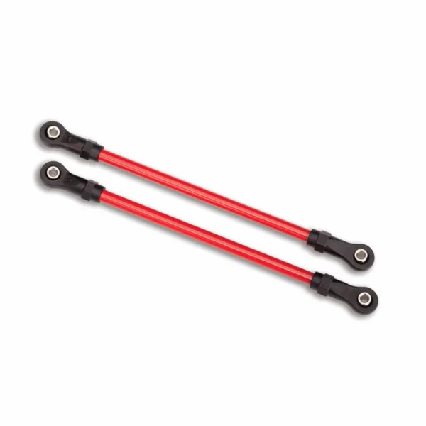 Traxxas Suspension links rear upper red (2) (5x115mm powder coated steel) (assembled with hollow balls) (for use with 8140R TRX-4 Long Arm Lift Kit)