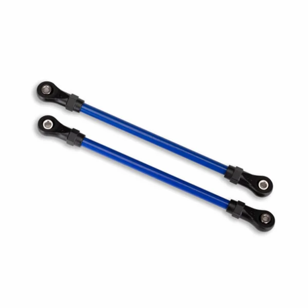 Traxxas Suspension links front lower blue (2) (5x104mm powder coated steel) (assembled with hollow balls) (for use with 8140X TRX-4 Long Arm Lift Kit)