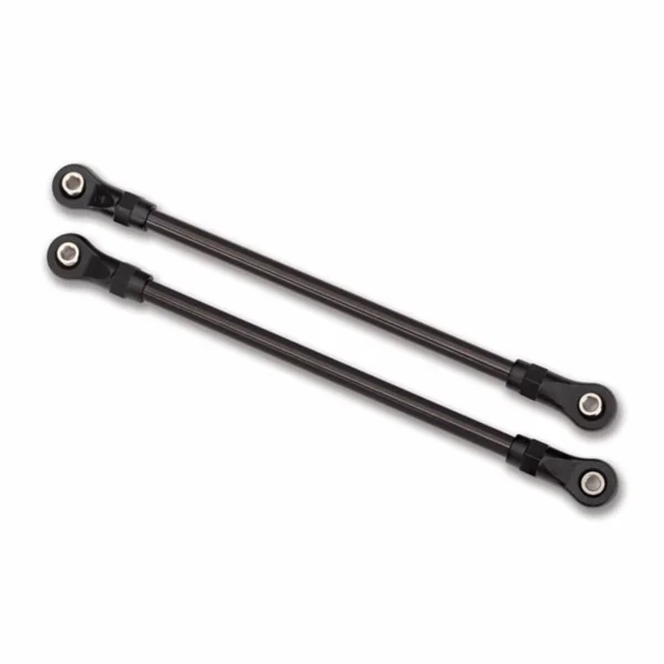 Traxxas Suspension links rear lower (2) (5x115mm steel) (assembled with hollow balls) (for use with 8140 TRX-4 Long Arm Lift Kit) — image 1 of 2