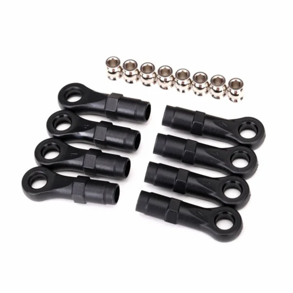 Traxxas Rod ends extended (standard (4) angled (4)/ hollow balls (8) (for use with TRX-4 Long Arm Lift Kit)