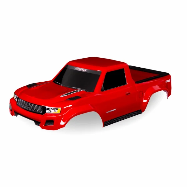Traxxas Body, TRX-4 Sport, red (painted, decals applied) (for clipless mounting) (requires 8080X inner fenders)