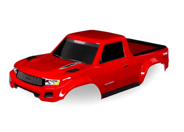 Traxxas Body, TRX-4 Sport, red (painted, decals applied) (for clipless mounting) (requires 8080X inner fenders) — image 2 of 2