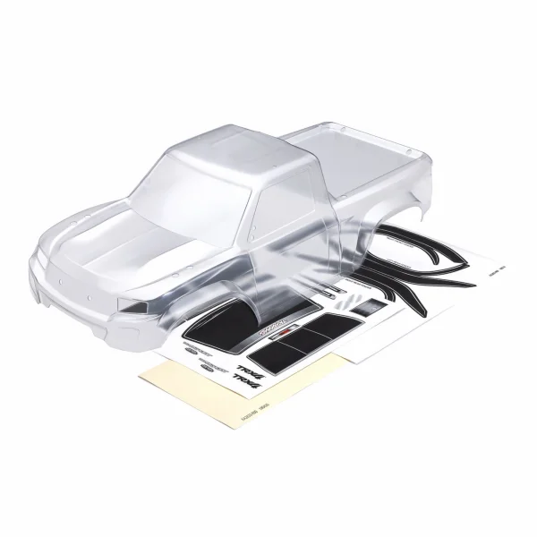 Traxxas Body, TRX-4 Sport (clear, trimmed, die-cut for clipless mounting, requires painting)/ window masks/ decal sheet