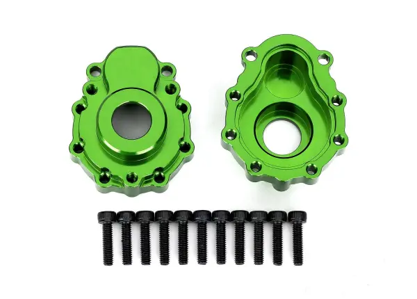 Traxxas Portal housings outer 6061-T6 Aluminium (green-anodized) (2)/ 2.5x10 CS (12) &mdash; image 2 of 2