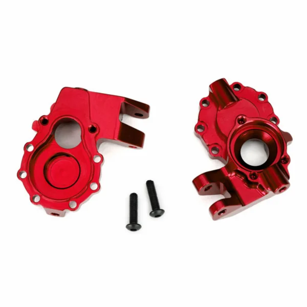 Traxxas Portal housings inner (front) 6061-T6 Aluminium (red-anodized) (2)/ 3x12 BCS (2)