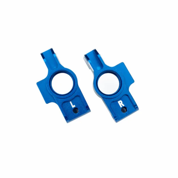 Traxxas Carriers, stub axle, 6061-T6 aluminium (blue-anodised), (left + right)/ 3x12mm BCS (with threadlock) (2)/ 2.5x6mm BCS (with threadlock) (2)