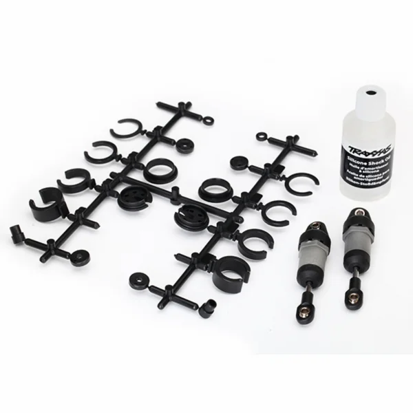 Traxxas Ultra Shocks (grey) (short) (includes spring pre-load spacers) (2)