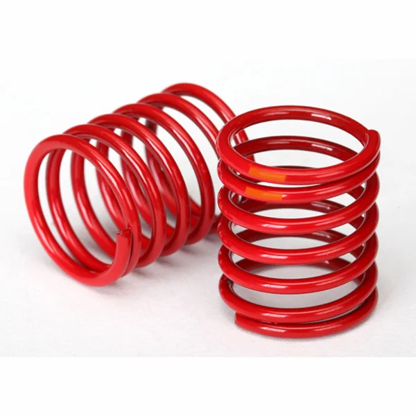 Traxxas Spring Shock (red) (3.325 rate orange stripe) (2)