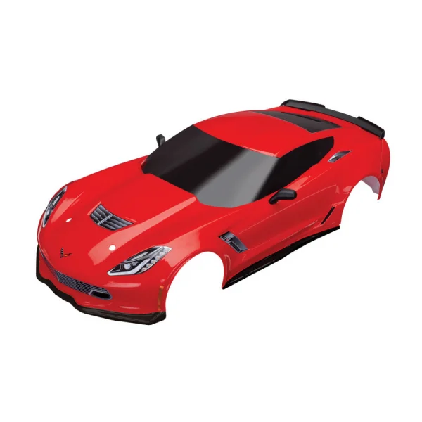 Traxxas Body Chevrolet Corvette Z06 red (painted decals applied)