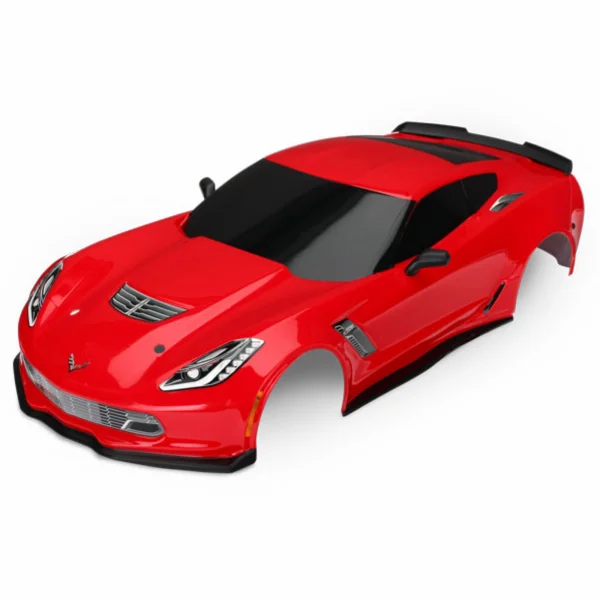 Traxxas Body Chevrolet Corvette Z06 red (painted decals applied)