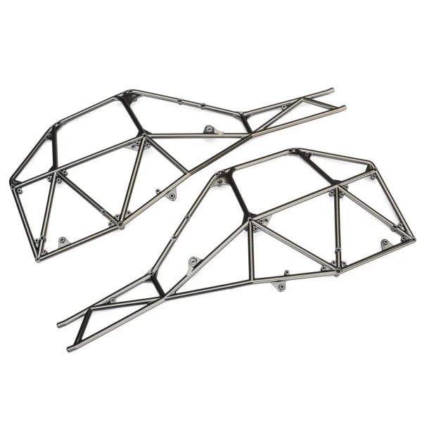 Traxxas Tube chassis side section (left right) (satin black chrome-plated)