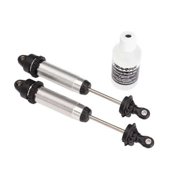 Traxxas Shocks GTR 134mm silver Aluminium (fully assembled w/o springs) (front threaded) (2)