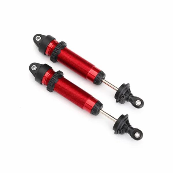 Traxxas Shocks GTR 134mm Aluminium (red-anodized) (fully assembled w/o springs) (front threaded) (2)