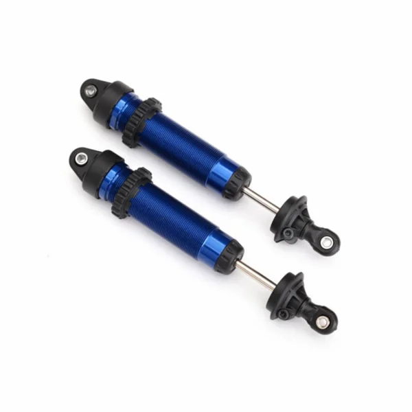 Traxxas Shocks GTR 134mm Aluminium (blue-anodized) (fully assembled w/o springs) (front threaded) (2)