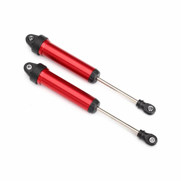 Traxxas Shocks GTR 134mm Aluminium (red-anodized) (fully assembled w/o springs) (front no threads) (2)