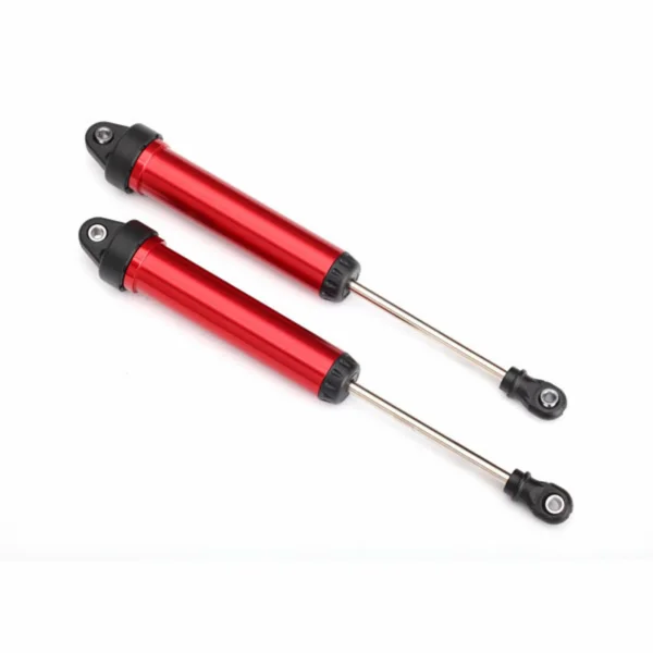 Traxxas Shocks GTR 160mm Aluminium (red-anodized) (fully assembled w/o springs) (rear no threads) (2)