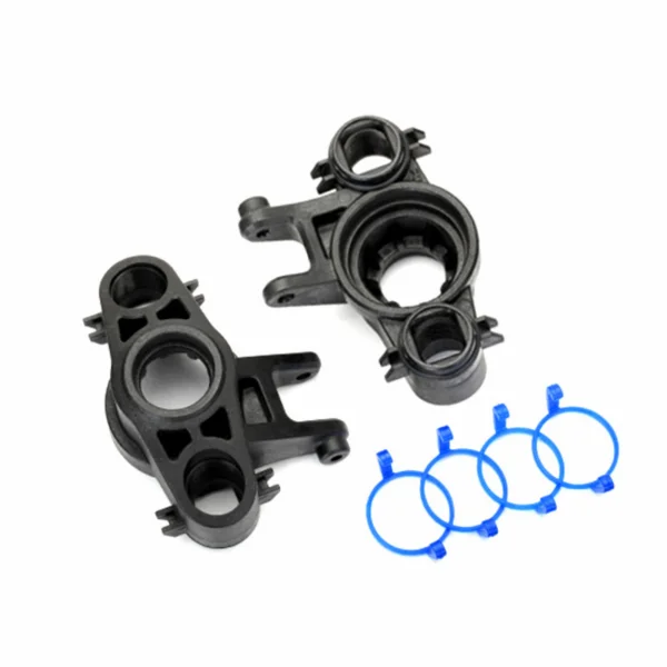 Traxxas Axle carriers left right (1 each) (use with 8x16mm 17x26mm ball bearings)/ dust boot retainers (4)