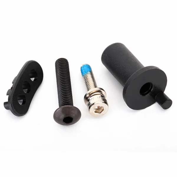 Traxxas Motor mount hinge post/ 5x25mm BCS (1)/ 4x16mm CS with split and flat washer (1)