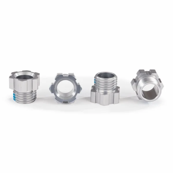 Traxxas Aluminium Stub Axle Nut, Grey (4 pcs)