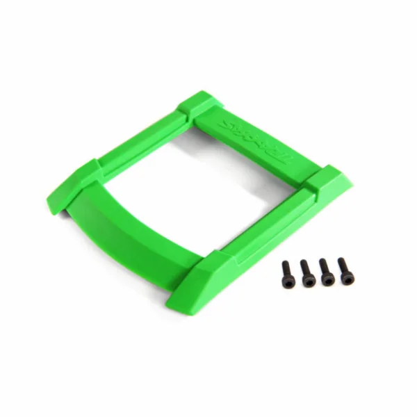 Traxxas Skid plate roof (body) (green)/ 3x12mm CS (4)