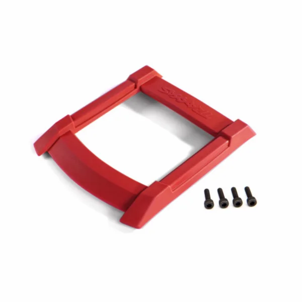 Traxxas Skid plate roof (body) (red)/ 3x12mm CS (4)