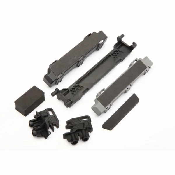 Traxxas Battery hold-down/ mounts (front rear)/ battery compartment spacers/ foam pads