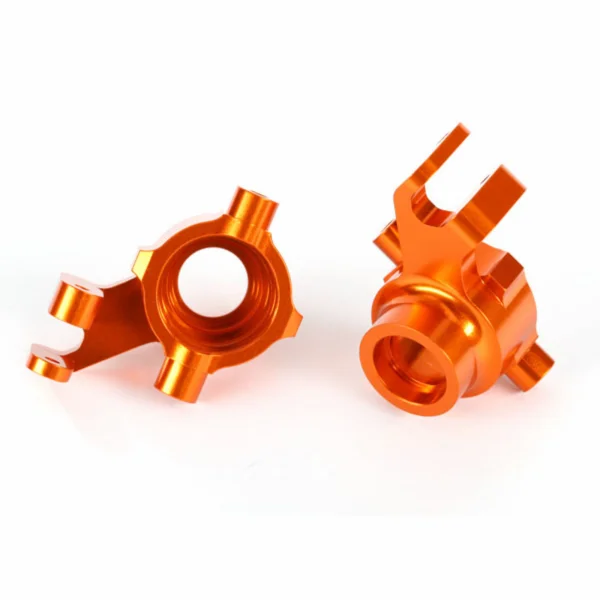 Traxxas Steering blocks 6061-T6 Aluminium (orange-anodized) left right