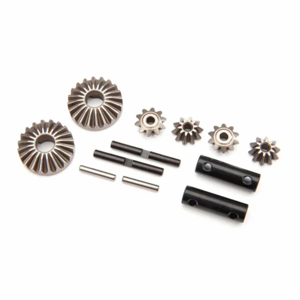 Traxxas Gear set differential (output gears (2)/ spider gears (4)/ spider gear shaft (2)/ output shaft (2)/ 2.5X13.8 pin (2)