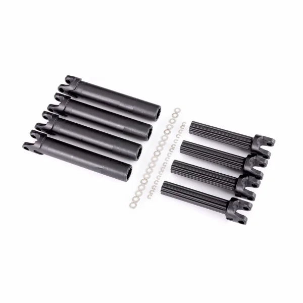 Traxxas Half shaft set, left or right (plastic parts only) (internal splined half shaft/ external splined half shaft) (4 assemblies) (for use with 8995 WideMaxx suspension kit)
