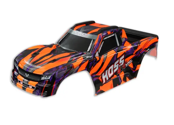 Traxxas Hoss 4x4 VXL Bodyshell - Pre Painted Orange &mdash; image 2 of 2