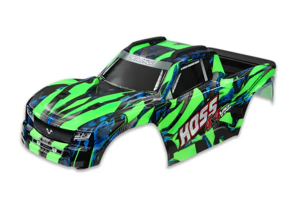 Traxxas Hoss 4x4 VXL Bodyshell - Pre Painted Green &mdash; image 2 of 2