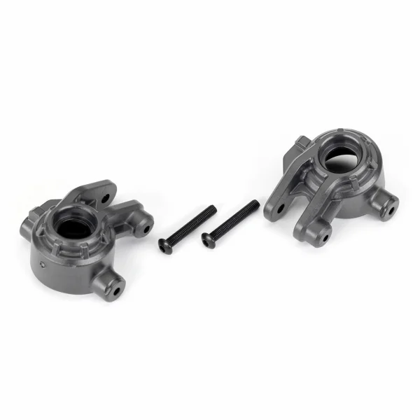 Traxxas Steering blocks, extreme heavy duty, gray (left + right)/ 3x20mm BCS (2) (for use with 9080 upgrade kit)