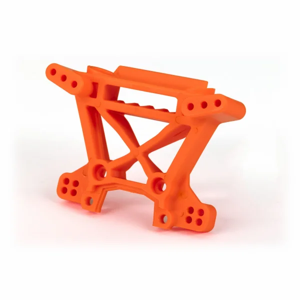 Traxxas Shock tower, front, extreme heavy duty, orange (for use with 9080 upgrade kit)