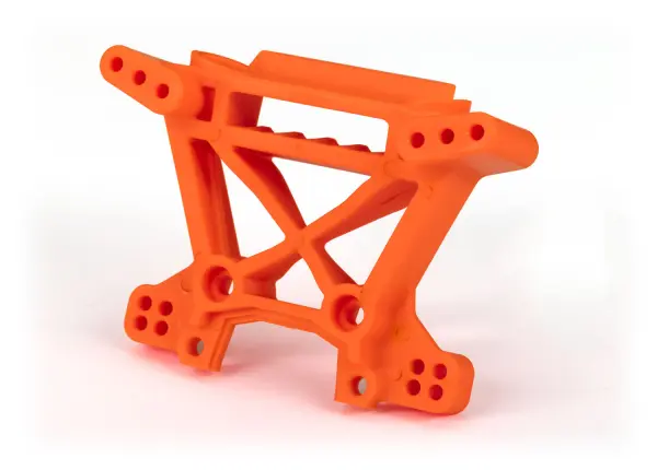 Traxxas Shock tower, front, extreme heavy duty, orange (for use with 9080 upgrade kit) — image 2 of 2