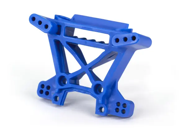 Traxxas Shock tower, front, extreme heavy duty, blue (for use with 9080 upgrade kit) &mdash; image 2 of 2
