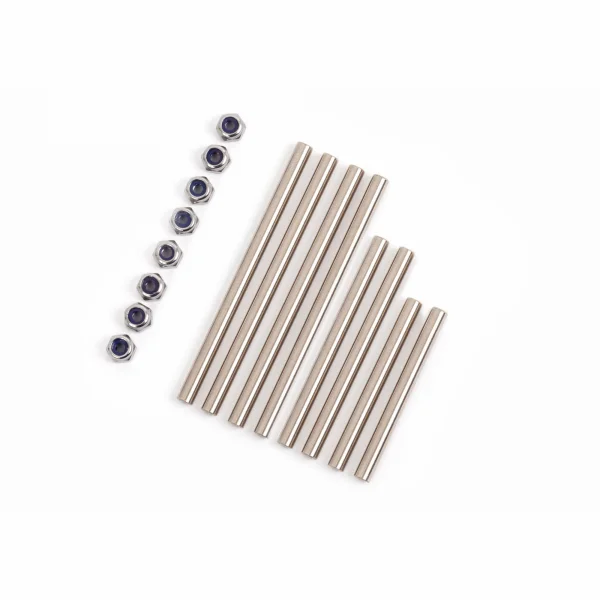 Traxxas Suspension pin set, extreme heavy duty, complete (front and rear) (hardened steel) (3x52mm (4), 3x32mm (2), 3x40mm (2)/ M2.5x0.45mm NL (8) (for use with 9080 upgrade kit)