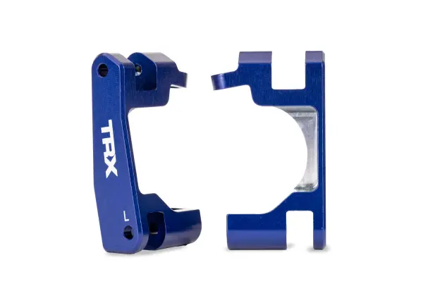 Traxxas Caster blocks (c-hubs), 6061-T6 aluminium (blue-anodised), left + right (for use with 9080 upgrade kit) — image 2 of 2