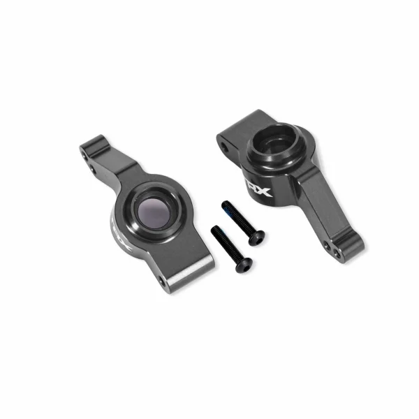 Traxxas Carriers, stub axle, rear, 6061-T6 aluminium, left + right (grey-anodised) (for use with 9080 upgrade kit)