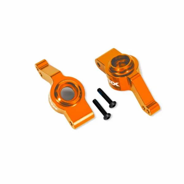 Traxxas Carriers, stub axle, rear, 6061-T6 aluminium, left + right (orange-anodised) (for use with 9080 upgrade kit)