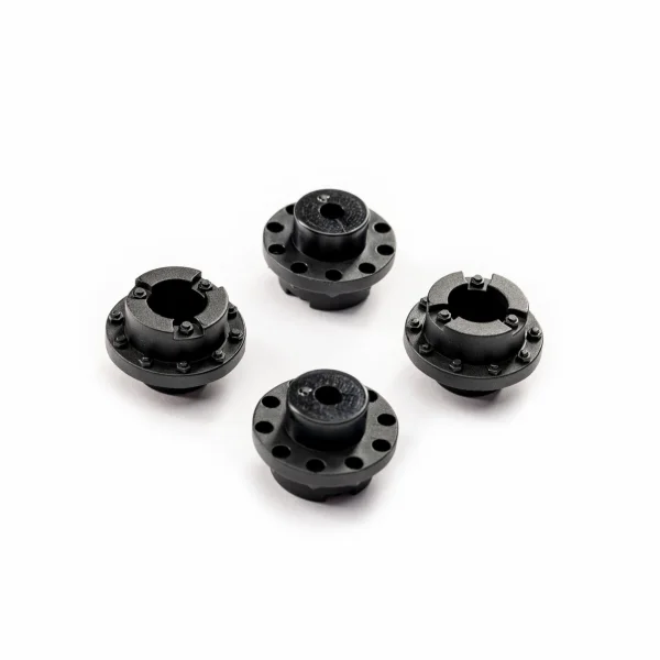 Traxxas Center caps, wheel (black) (4)