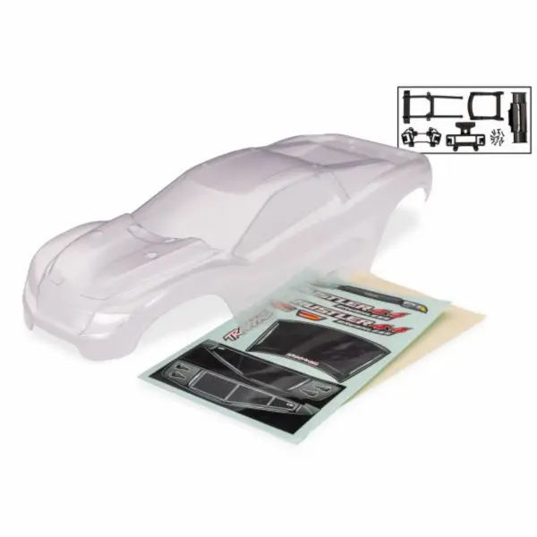 Traxxas Rustler 4X4 Clear Clipless Body