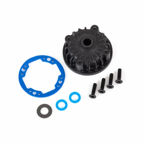 Traxxas Housing, Center Differential / X-Ring Gaskets (2 pcs) / 5x10x05 PTFE-Coated Washer / 25x8 CCS (4) ** CLEARANCE **