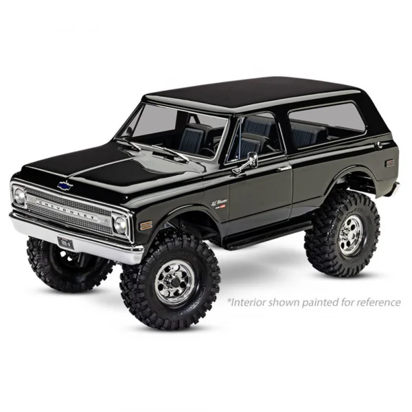 Traxxas Interior, Chevrolet Blazer (1969 -1972) (black) (includes rollbar, gauge bezel, steering wheel and column, shifter, armrest, decals) (fits 9111, 9112, 9130, or 9131 series bodies) (9111 or 9112 series bodies require 9128 body cag