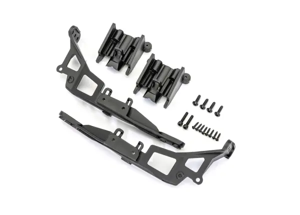 Traxxas Body mounts (front + rear) (left + right)/ 2.6x10mm BCS (4)/ 1.6x8mm BCS (self-tapping) (8)/ 2.5x12mm CS (2) (fits 9129 body) &mdash; image 2 of 2