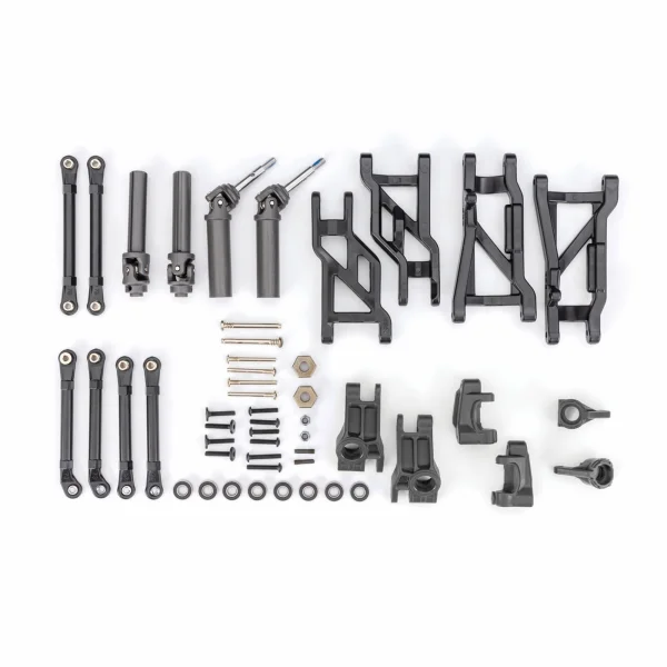Traxxas Outer Driveline + Suspension Upgrade Kit, extreme heavy duty, black (fits Slash 2WD)
