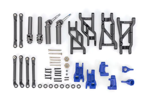 Traxxas Outer Driveline + Suspension Upgrade Kit, extreme heavy duty, blue (fits Slash 2WD) — image 2 of 2